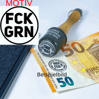 FCK GRN – Grunge Button 25 mm - Artversium